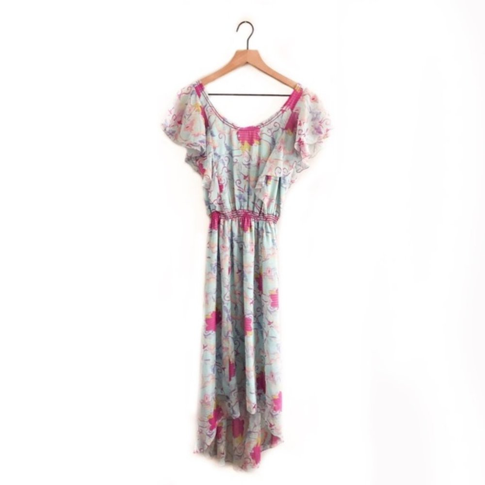 CHELSEA & VIOLET • high low midi dress PRETTY!